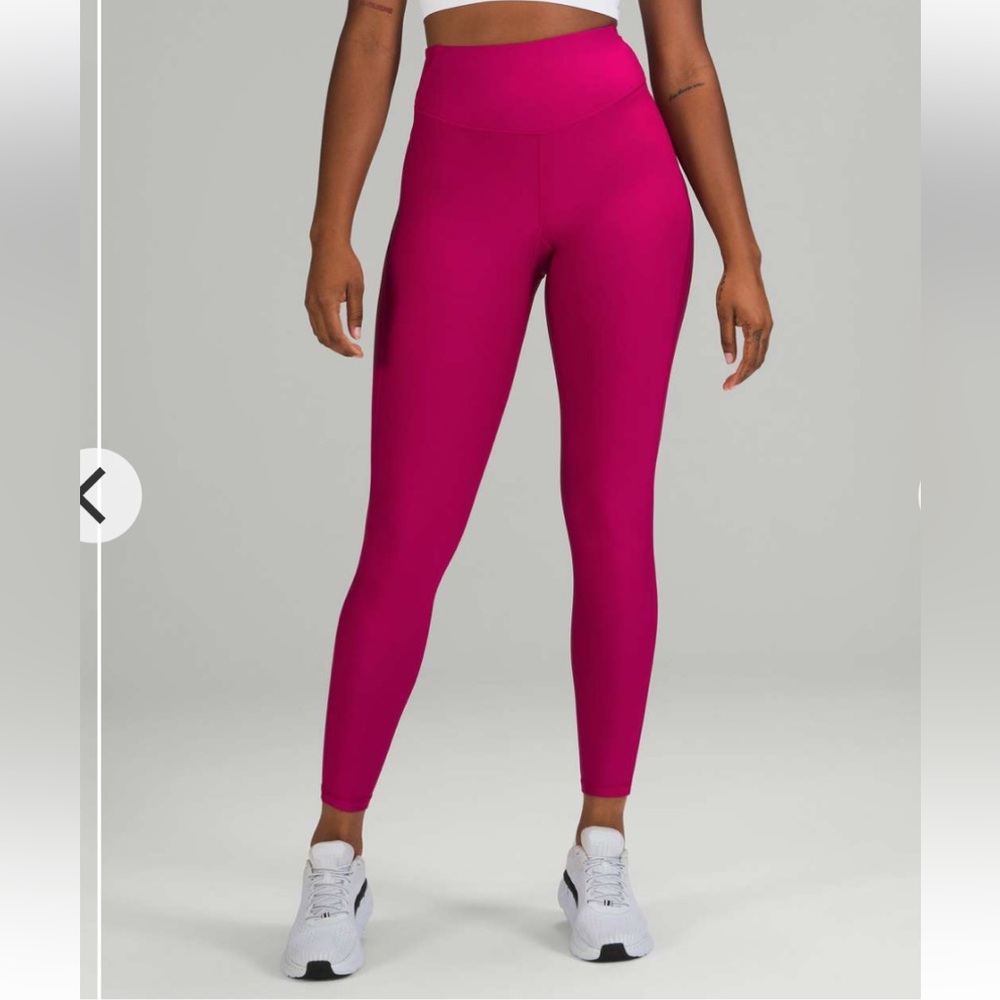 Lululemon Base Pace High-Rise Fleece Tight 28" Wild Berry size 6